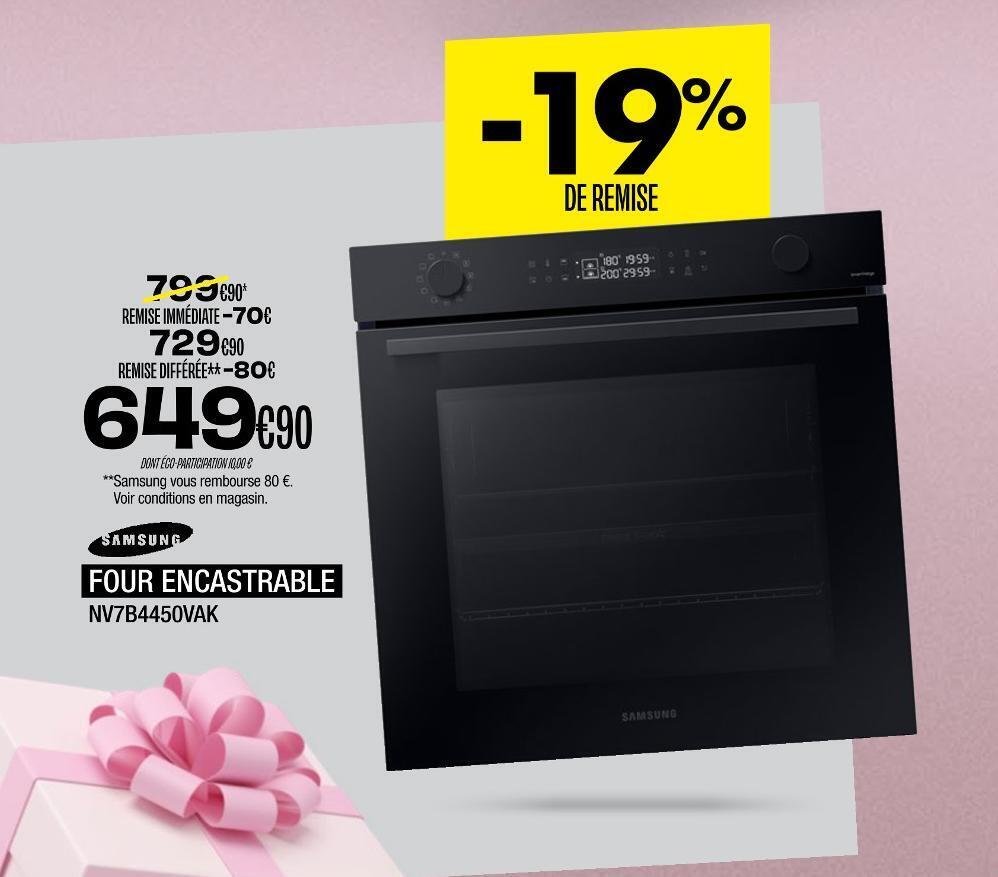 Blanc Brun Samsung four encastrable offre