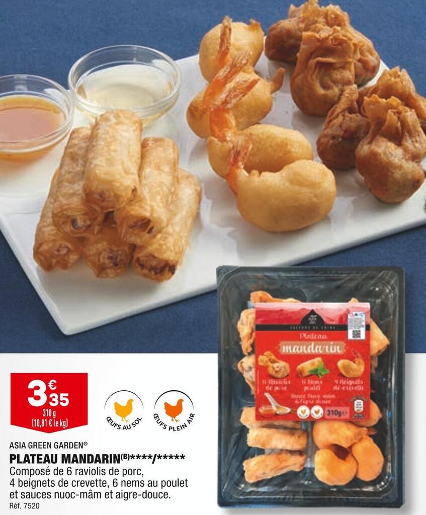 Promo Asia green garden plateau mandarin chez ALDI