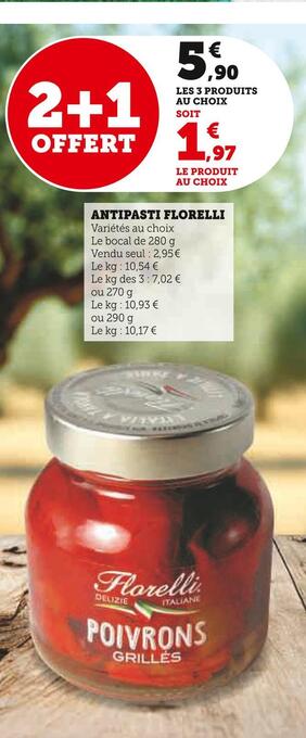 U Express Florelli antipasti offre