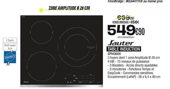Sauter table induction