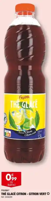 ALDI Fruima thé glacé citron - citron vert offre