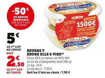 U Express Elle & vire beurre tendre offre