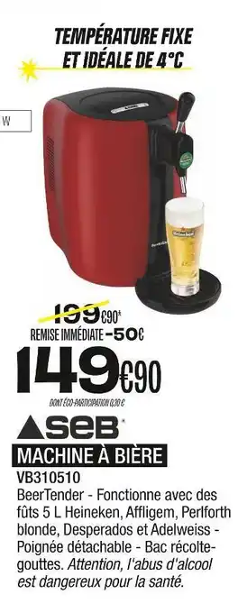 Blanc Brun Seb machine à bière offre