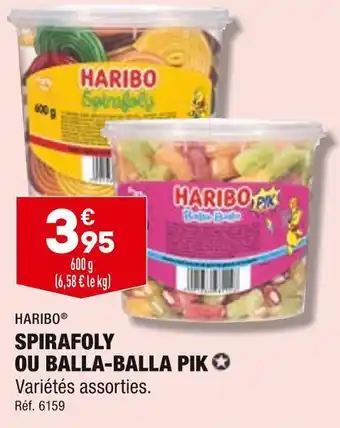 ALDI Haribo spirafoly ou balla-balla pik offre