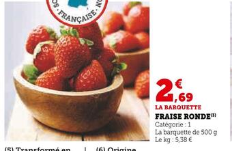 U Express Fraise ronde offre