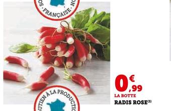 U Express Radis rose offre