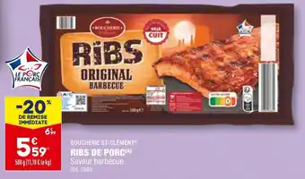 ALDI Boucherie st-clément ribs de porc offre