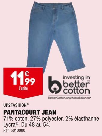 ALDI Up2fashion pantacourt jean offre