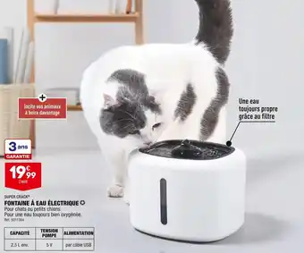 ALDI Super crack fontaine à eau électrique offre
