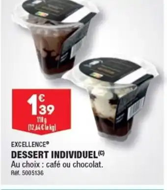 ALDI EXCELLENCE DESSERT INDIVIDUEL(C) offre