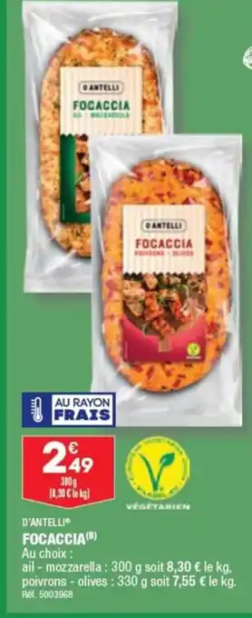 D'ANTELLI FOCACCIA