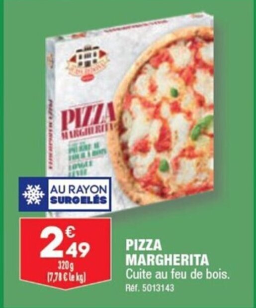 Promo PIZZA MARGHERITA chez ALDI