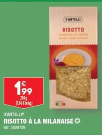 ALDI D'ANTELLI RISOTTO À LA MILANAISE offre