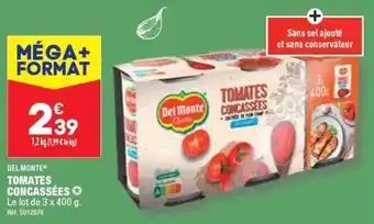 ALDI DEL MONTEⓇ TOMATES CONCASSÉES offre