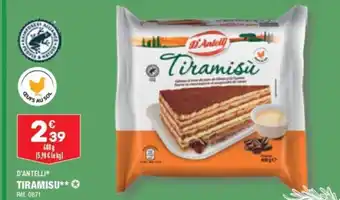 ALDI D'ANTELLI TIRAMISU*** offre