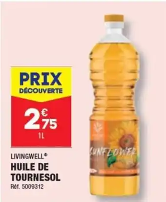 ALDI LIVINGWELL HUILE DE TOURNESOL offre