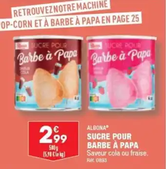 ALBONAⓇ SUCRE POUR BARBE À PAPA