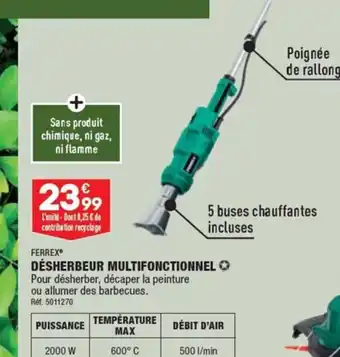 ALDI FERREX DÉSHERBEUR MULTIFONCTIONNEL offre