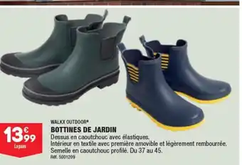 ALDI WALKX OUTDOOR BOTTINES DE JARDIN offre
