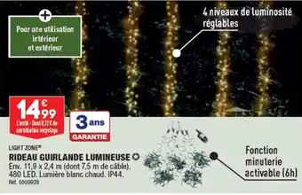 ALDI LIGHT ZONEⓇ RIDEAU GUIRLANDE LUMINEUSE offre