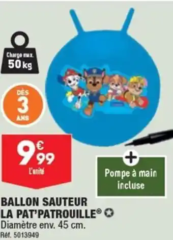 ALDI BALLON SAUTEUR LA PAT'PATROUILLE offre