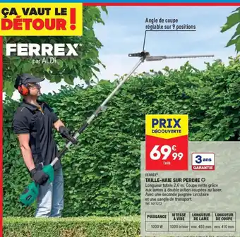 ALDI FERREX TAILLE-HAIE SUR PERCHE offre