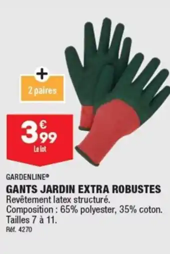 ALDI GARDENLINE GANTS JARDIN EXTRA ROBUSTES offre