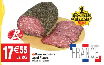 Cora x Carrefour Pavé au poivre Label Rouge existe en nature offre