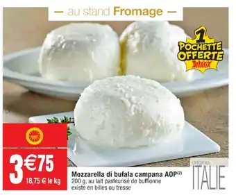 Cora x Carrefour Mozzarella di bufala campana AOP offre