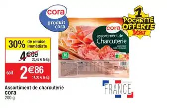 Cora x Carrefour Assortiment de charcuterie offre