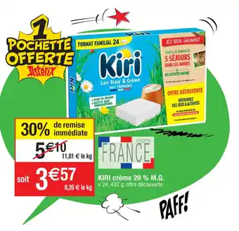 Cora x Carrefour KIRI crème 29 % M.G. offre