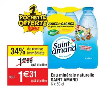 Cora x Carrefour Eau minérale naturelle SAINT AMAND offre