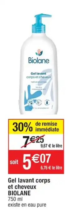 Gel lavant corps et cheveux BIOLANE