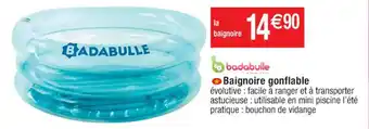 Cora x Carrefour Baignoire gonflable offre