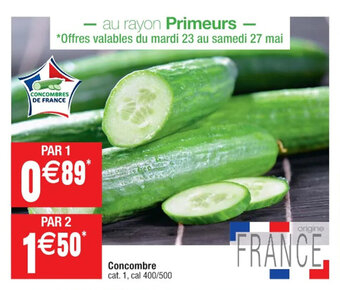 Cora x Carrefour Concombre offre