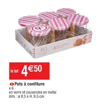 Cora x Carrefour Pots à confiture offre
