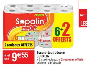 Cora x Carrefour Essuie-tout décoré SOPALIN offre