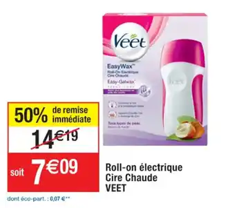 Cora x Carrefour Roll-on électrique Cire Chaude VEET offre