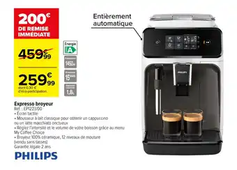 Carrefour Expresso broyeur offre