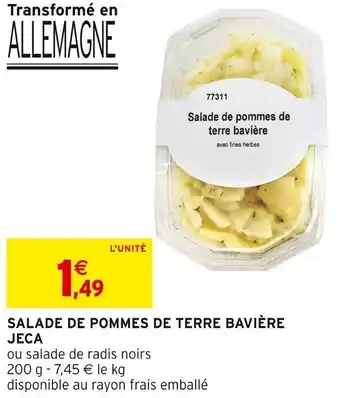Intermarché SALADE DE POMMES DE TERRE BAVIÈRE JECA offre