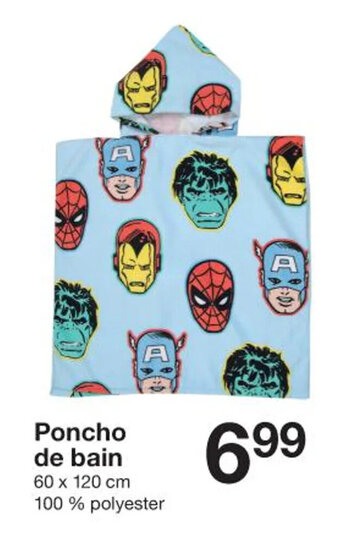 Zeeman Poncho de bain offre