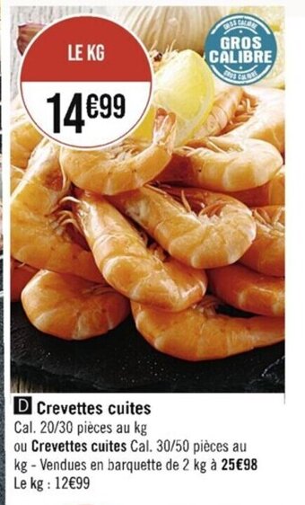 Casino Supermarchés Crevettes cuites offre