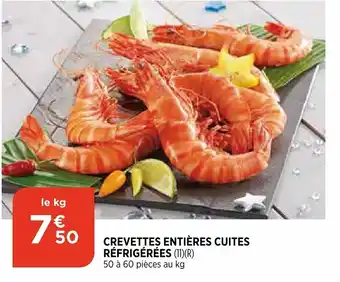 Bi1 Crevettes entières Cuites offre