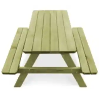 Vidaxl table de pique-nique et bancs 90x90x58 cm pinÚde imprégnée