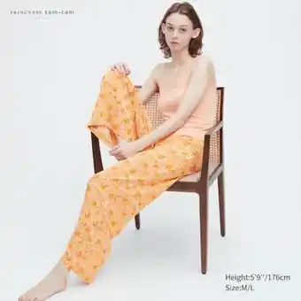 Pantalon large imprimé princesse tam tam