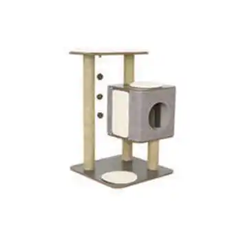 Lulu s word - arbre Ă chat villa oak gris - l. 56 x l. 56 x h. 85.5 cm