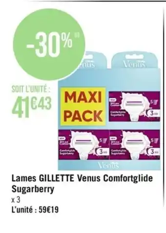 Lames GILLETTE Venus Comfortglide Sugarberry