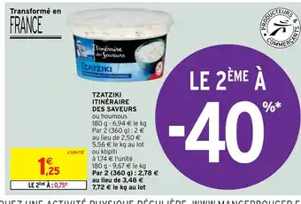 Intermarché TZATZIKI ITINÉRAIRE DES SAVEURS offre
