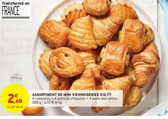 Intermarché ASSORTIMENT DE MINI VIENNOISERIES X12 offre