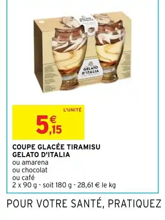 Intermarché COUPE GLACÉE TIRAMISU GELATO D'ITALIA offre